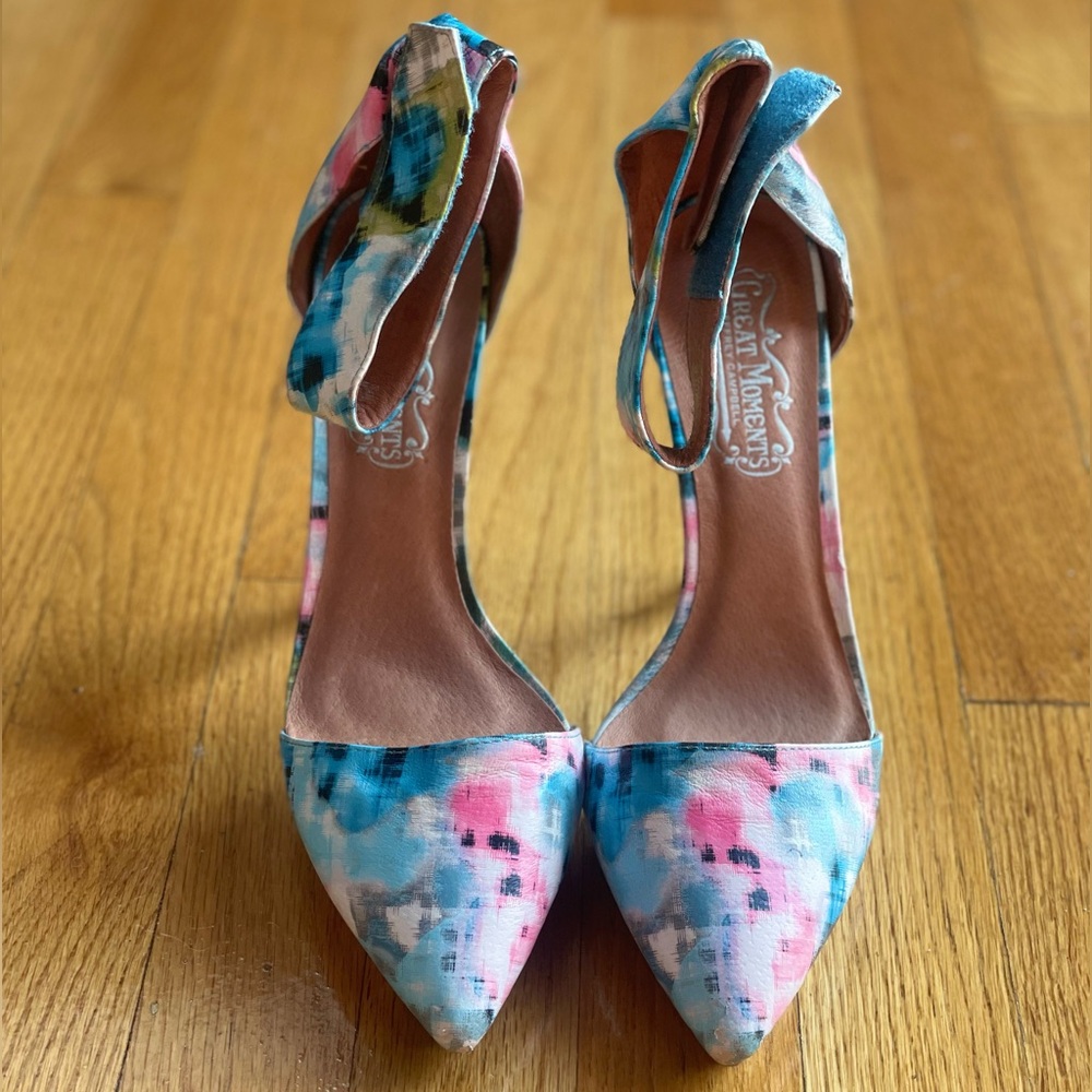 Jeffrey Campbell Multicolor Abstract Heels